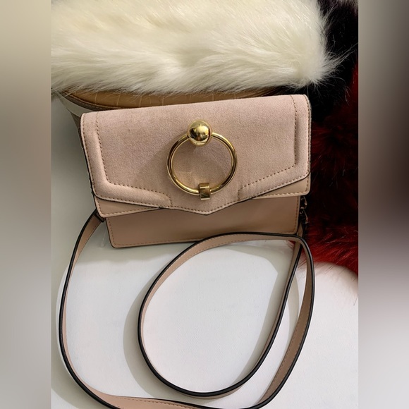Topshop Handbags - 🍀 Topshop Bag Womens Leather Crossbody Shoulder Sling Clutch Gold Chain 🍀#TOP